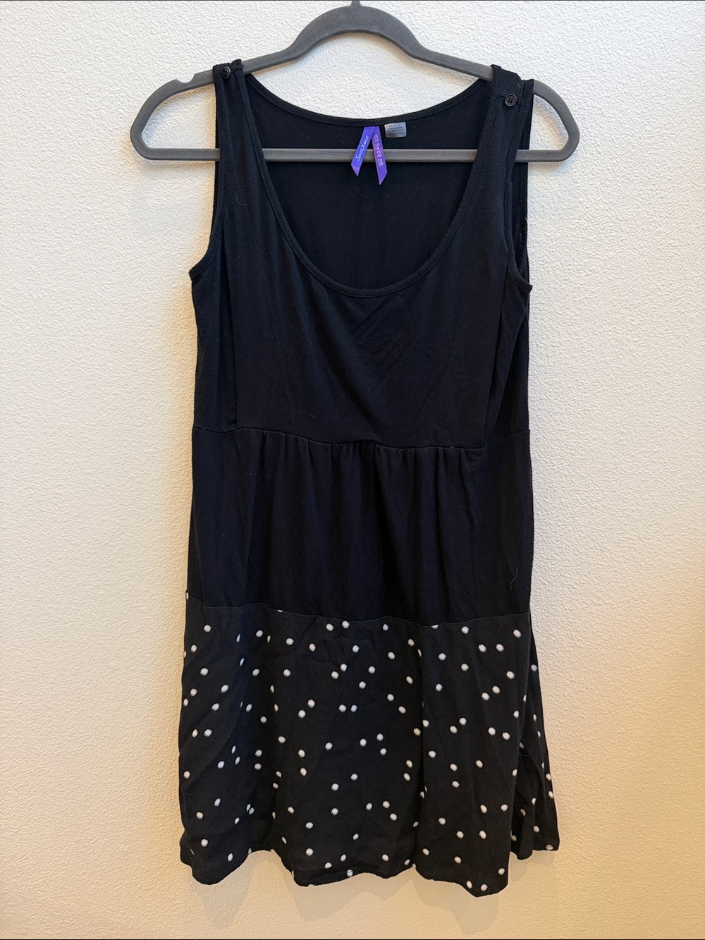 Seraphine Polka Dot Maternity & Nursing Tank Dress Sleeveless US 6